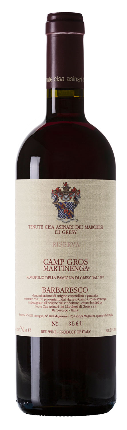 | Barbaresco Riserva Camp 2015 Italienischer Martinenga Rotwein Gros Nobile Vinum